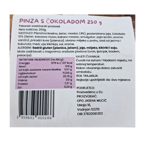 Pinca with chocolate OPG Jasena Mucić 250 g