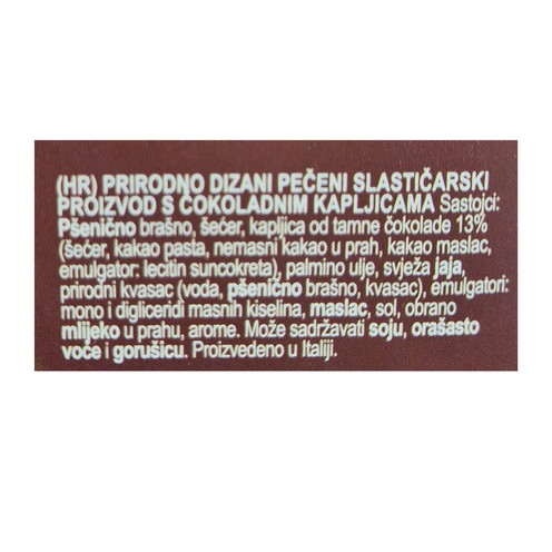 Panettone con gocce di cioccolato Pineta 500 g