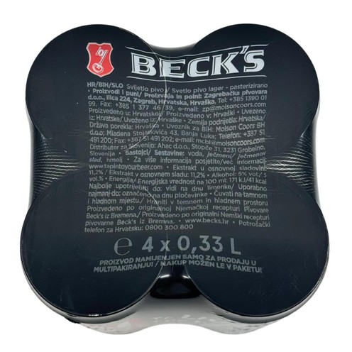 Beck's Bier in der Dose 4x0,33 l