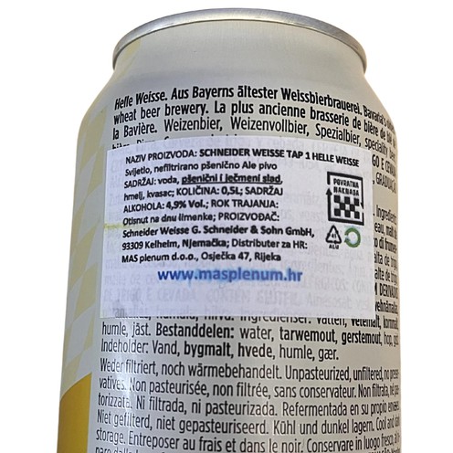 Beer Helle Weisse Schneider Weisse 0,5 l