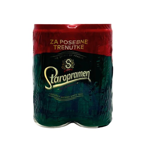 Staropramen beer in a can 4x0,33 l