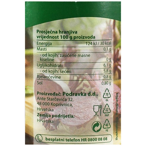 Cikla Podravka 660 g