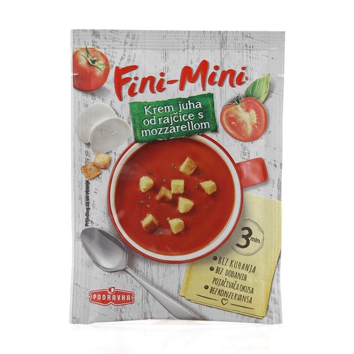 Fini-mini cream of tomato soup and mozzarella 23 g