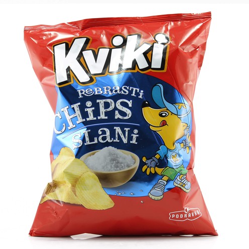 Kviki Chips geriffelt und gesalzen 150g