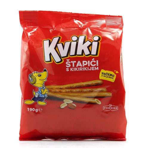 Kviki Erdnussbutter Salzstangen 190 g