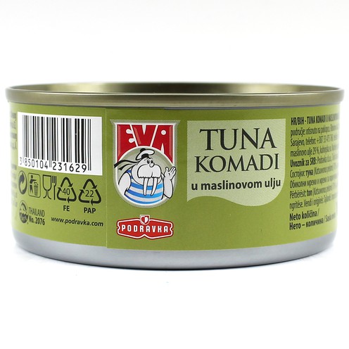 Tuna chunks in olive oil Eva 160 g