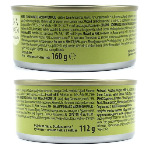 Tuna chunks in olive oil Eva 160 g