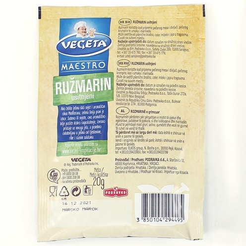 Vegeta Maestro usitnjeni ružmarin 20 g