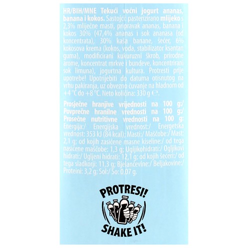 Freska smoothie ananas/banana/kokos 330 g