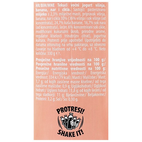 Freska Smoothie Sauerkirsche/Banane/Granatapfel/ Rote Beete 330 g