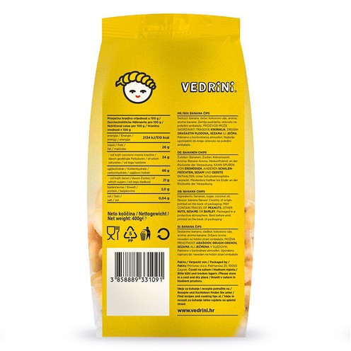 Bananen Chips 400 g