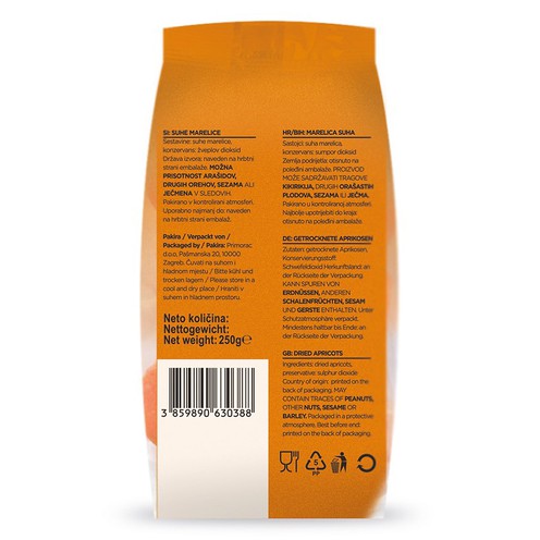 Marelica sušena 250 g