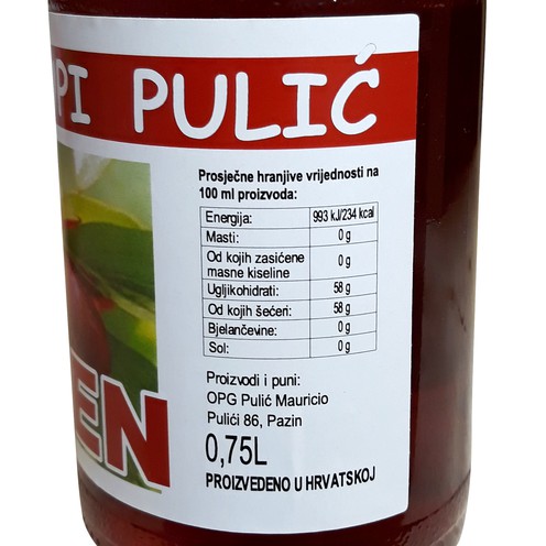 Hausgemachter Kornelkirschensirup 0,75 l