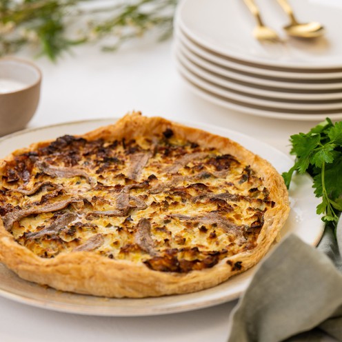 Quiche mit Lauch und gesalzenen Sardellen (1,1 kg)