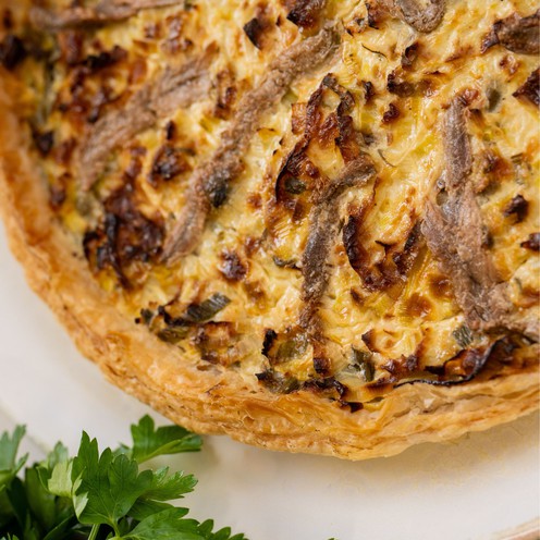 Quiche mit Lauch und gesalzenen Sardellen (1,1 kg)