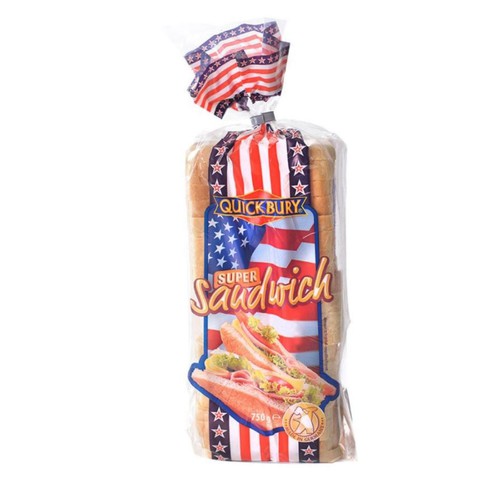 Sandwich/toast bread Quickburry 750 g
