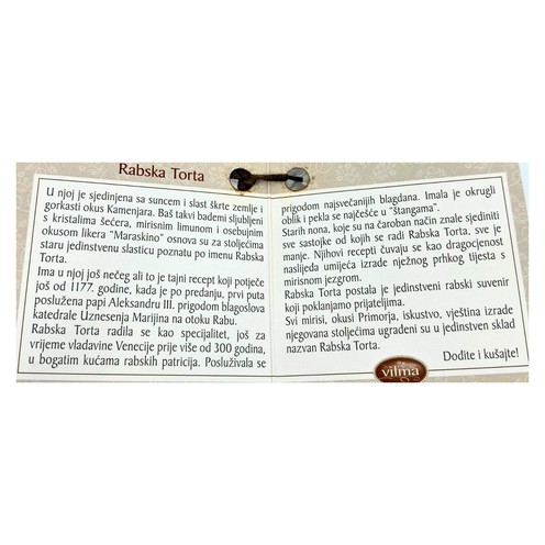 Rapska torta okrugla 100 g