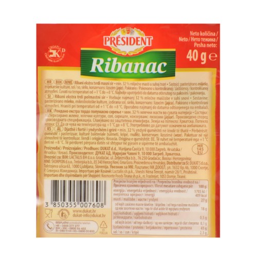 Sir Ribanac President 40 g