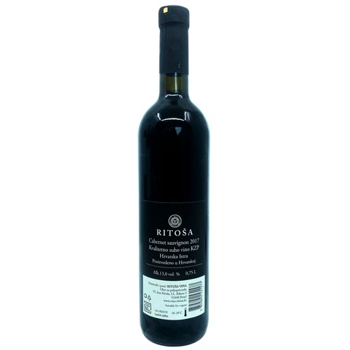 Cabernet Sauvignon 2017 Ritoša 0,75 l