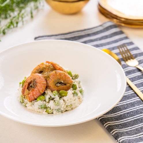 Rižoto od kozica i boba za 4 osobe (1,6 kg)