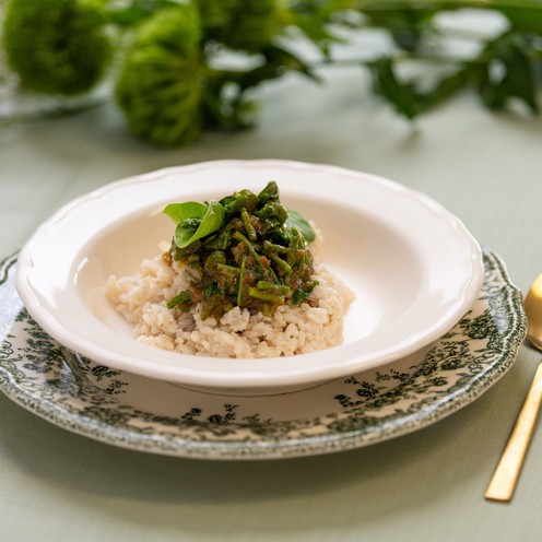 Asparagus and spinach risotto for 4 persons (1,6 kg)