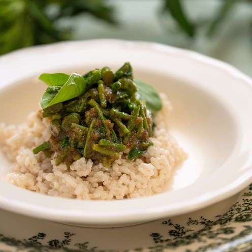 Asparagus and spinach risotto for 4 persons (1,6 kg)