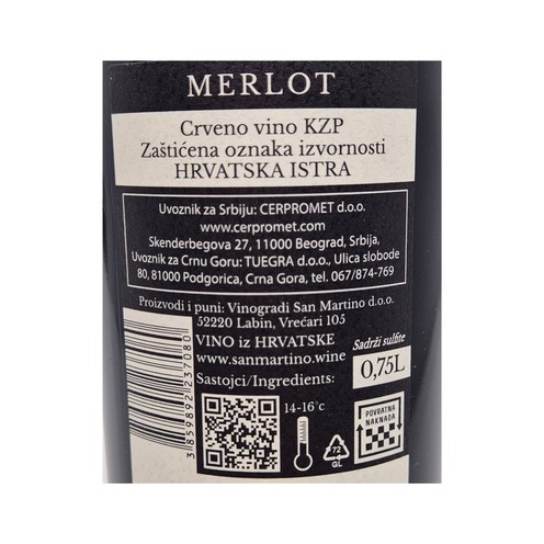 Merlot Superiore San Martino 0,75 l