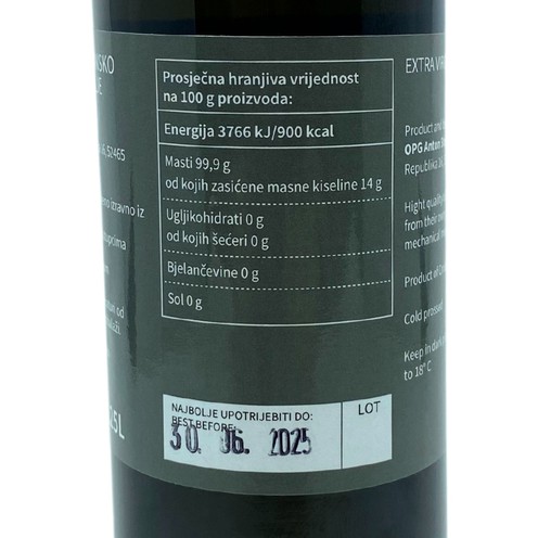 Ekstra djevičansko maslinovo ulje C&P Santa Marina 0,25 l