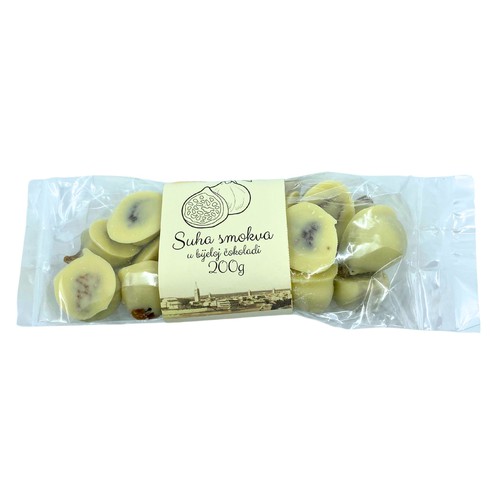 Dried figs in white chocolate 200 g