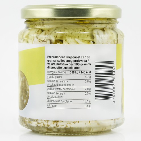 Marinated anchovies (dill and lemon) 300 g
