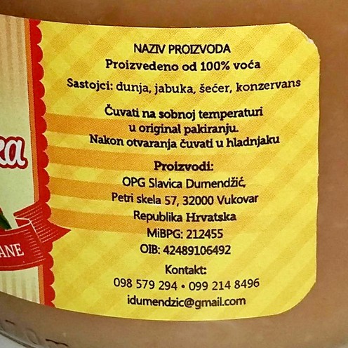 Apfel-Quitten-Marmelade 370 ml