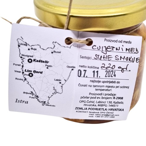 Flower honey with dried figs OPG Čehić 220 gr
