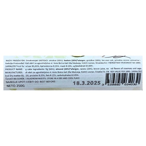 Feigenrolle Kali 250 g