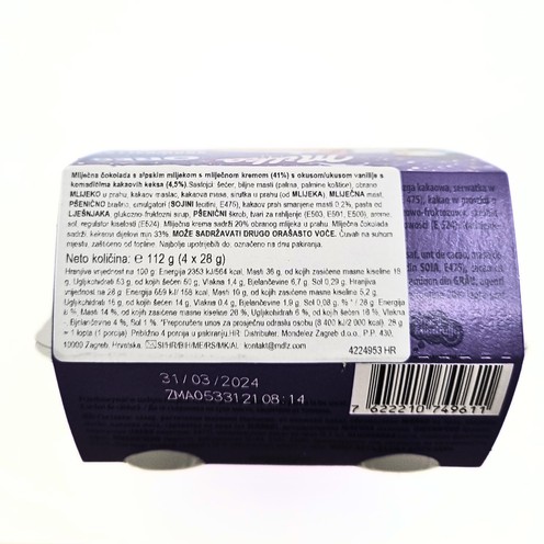 Milka Oreo snowballs 112 g