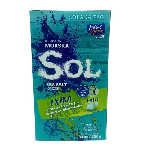 Sitna morska sol obogaćena kalijem 850 g