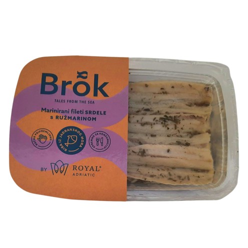 Srdela marinirani fileti s ružmarinom Brok 150 g