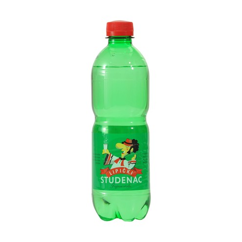 Carbonated natural mineral water Studenac 0,5 l