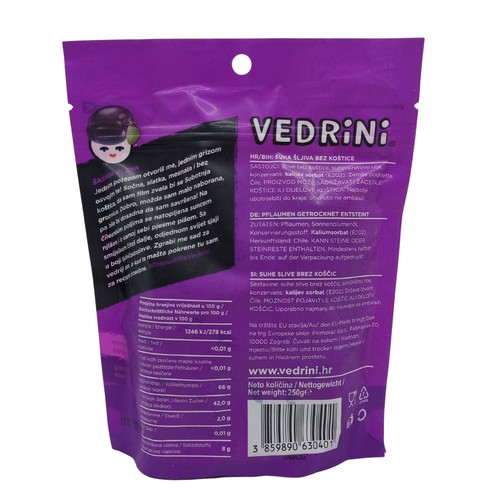 Pflaumen getrocknet entsteint 250 g