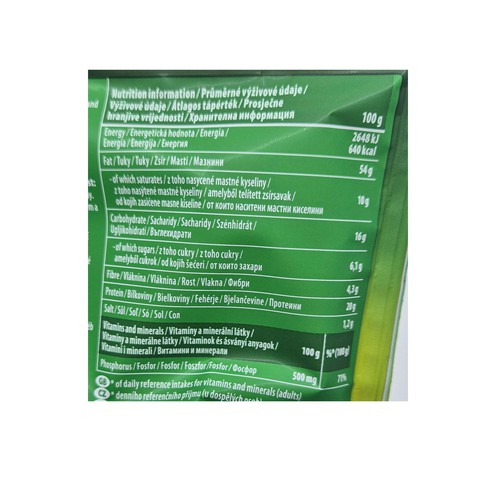 Dry-roasted salted pistachios 125 g