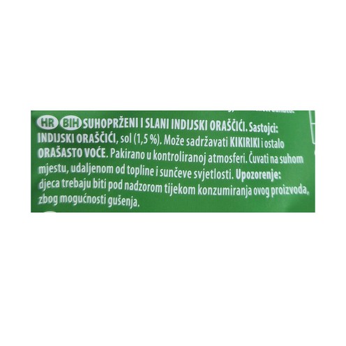 Dry-roasted salted cashews 125 g