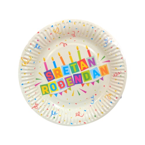 Paper plates Happy Birthday 10/1