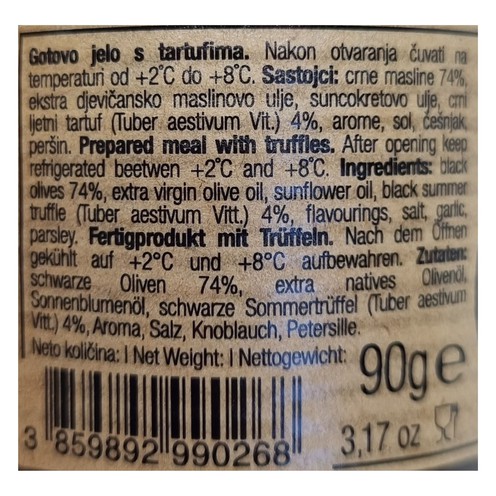 Tartufi i masline 90 g