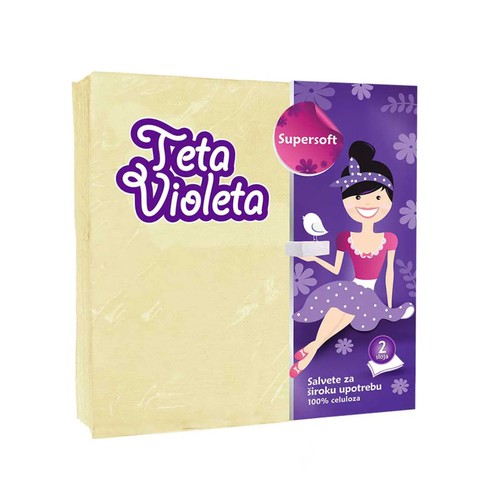 Teta Violeta Supersoft salvete bež 25/1