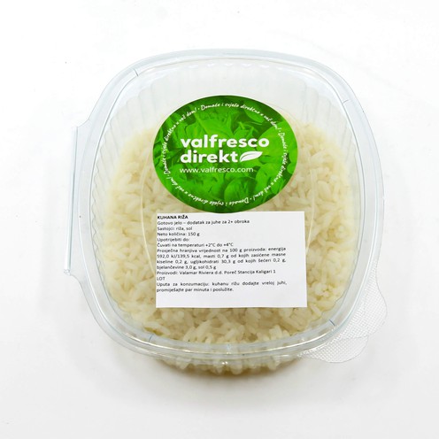 Cooked rice - soup topping for 2 persons (150 g)