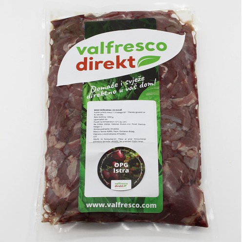 Meso boškarina za gulaš za 4 osobe (1 kg)