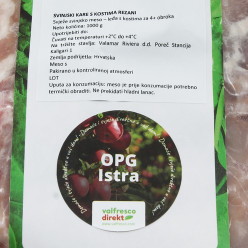 Schweinelende mit Knochen für 4 Personen (1 kg)