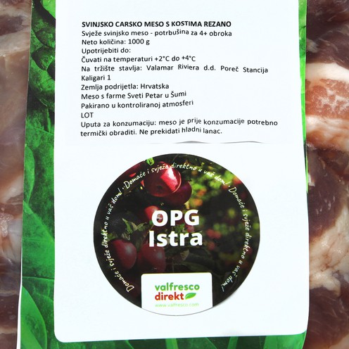 Schweinebauch mit Knochen für 4 Personen (1 kg)
