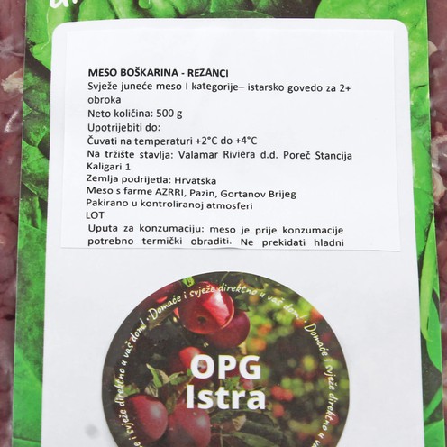 Boškarin Ochsenfleisch-Streifen für 2 Personen (500 g)