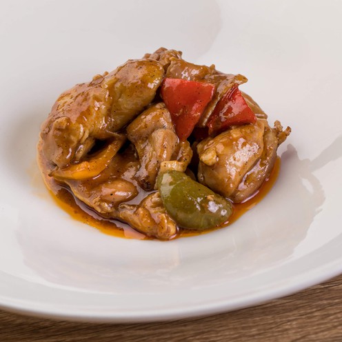 Chicken stew with pepper for 2 persons (500 g)