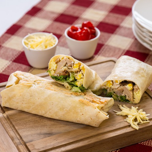 Veganer Burrito mit Hähnchengeschmack (560 g, 2 Stück)